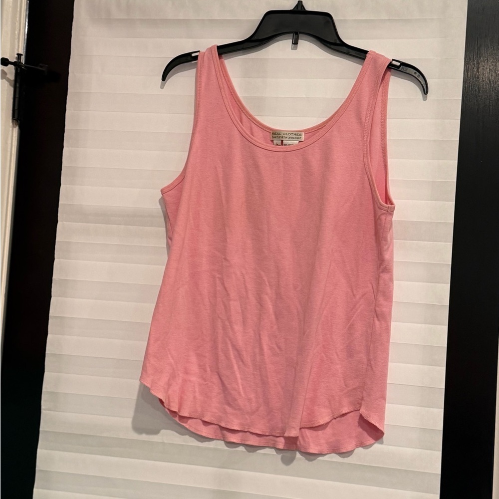 Real Clothes Saks Fifth Avenue Women's Pink Tank Top